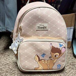 Primark Bambi Kids Backpack - Pink and Brown
